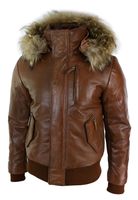 Mens Leather Jacket With Hood - 24496 options